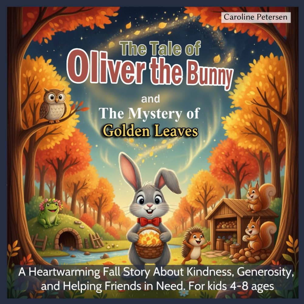 The tale of Oliver the Bunny and the Mystery of the Golden Leaves: A Heartwarming Fall Tale About Kindness, Generosity, and Helping Friends in Need. For kids 4-8 ages (The Tales of Oliver the Bunny)