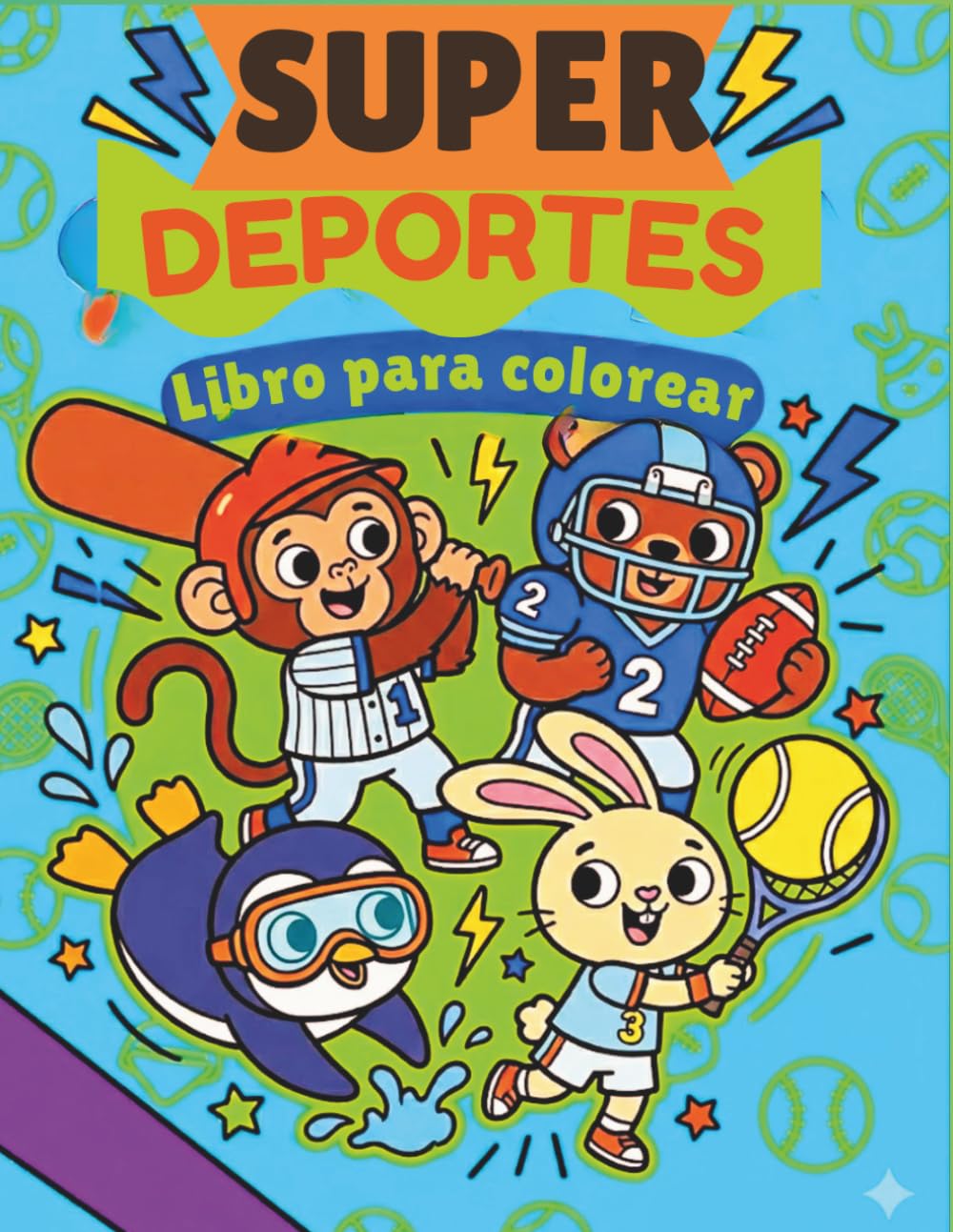 Super Deportes Libro para Colorear: Una Divertida Aventura Deportiva