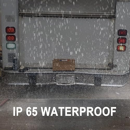 Miniatura 6 de Partswcgg Juego de 6 luces LED rectangulares de 5 x 3 pulgadas para frenogirotraserafreno y respaldo, luces de enganche trasero para camión,