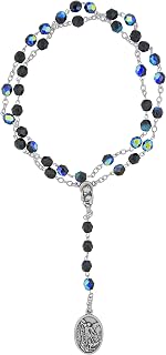 Saint Michael Chaplet with Crystal Beads and Prayer Card