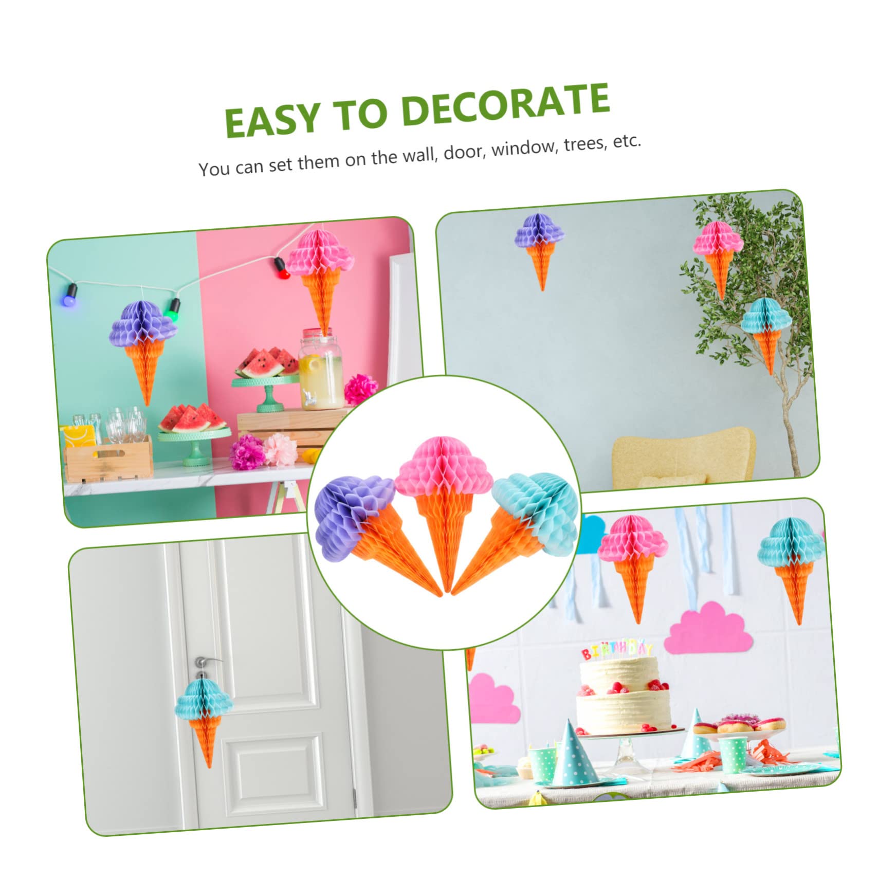 12pezzi Pendenti Decorativi Forma di per Feste Tema Hawaii Eleganti Palline Nido Ape per Decorazioni da Appendere e Ambientazioni Festive