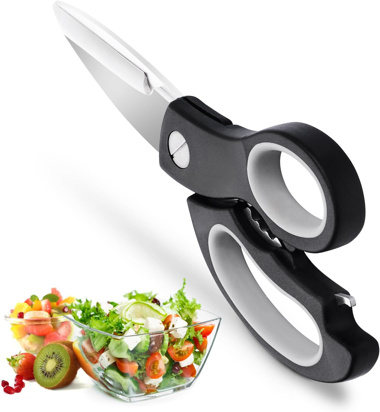 Kitchen Shears, Heavy Duty Utility Kitchen Scissors with Bottle Opener, Dishwasher Safe and Ultra Sharp Shears for Chicken, Herb, Vegetables, Nut, Bones, Fish Scale