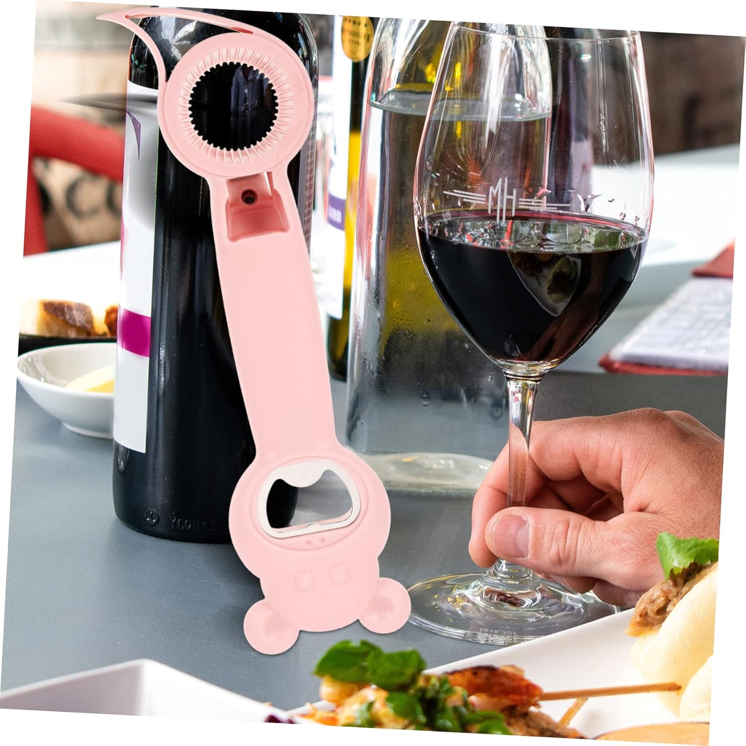 20 Pcs 4 in 1 Bottle Opener Wear-Resistant Lid Remover Cat Food Manual Can Openers Beer Bottle Lid Lifter Plastic Bottles Bartender Opener Beer Opener Drinks Pp Wine Opener