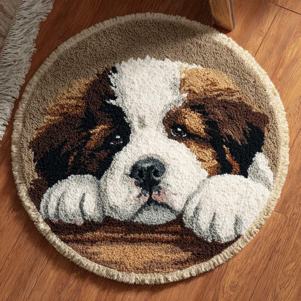 AMBATTERY Rug Making Kit for Adults,Latch Hook Rug Kit,Animal Dog
