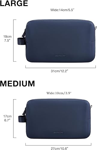 Miniatura 12 de BAGSMART - Bolsa de artículos de aseo personal para hombres, kit de afeitado para viaje, resistente al agua, organizador para accesorios de viaje