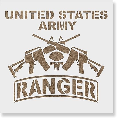 Amazon.com: Us Army Ranger Stencil - Craft Meaningful Military-Themed ...