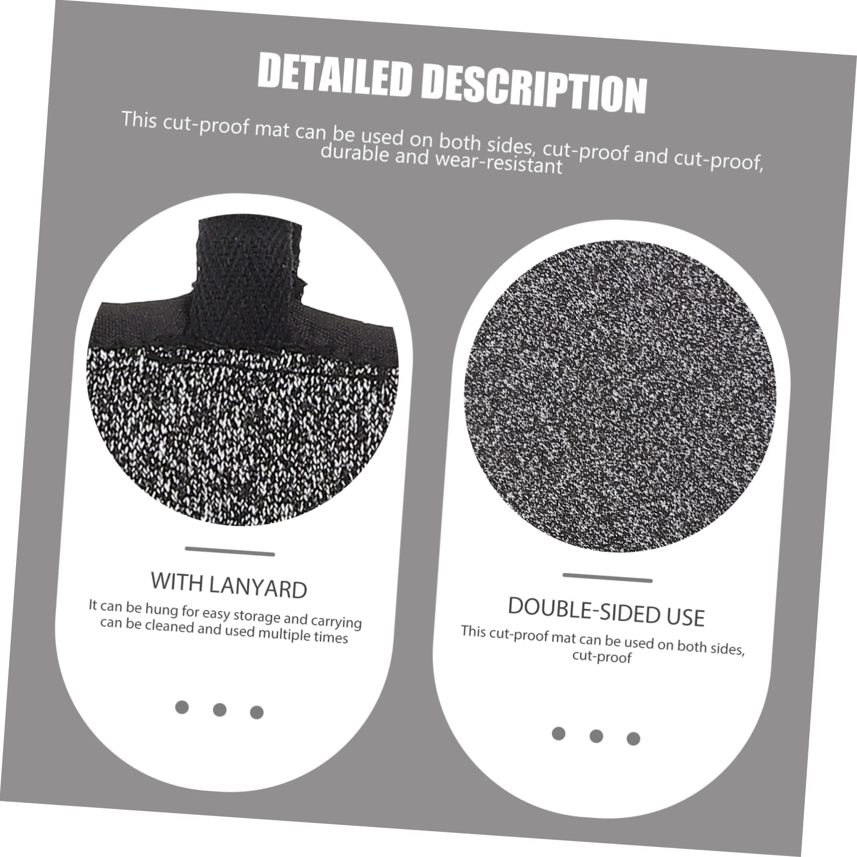 SHOWERORO 1pc Anti-Cut Table Mat Safety Flexible Cutting Board Anti-Scratch Cover Hot Dish Mat Table Protection Cover Fish Cleaning Board Mat Flexible Cutting Mats Black Hppe Material
