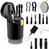 Kit de limpieza 20 en 1 para laptop, teléfono, pantalla y audífonos, kit de limpieza de teclado | Kit de limpieza de teclado con cepillo electrónico y spray para AirPods Pro, iPad, iPhone Pro, cámara, computadora (Negro) 1