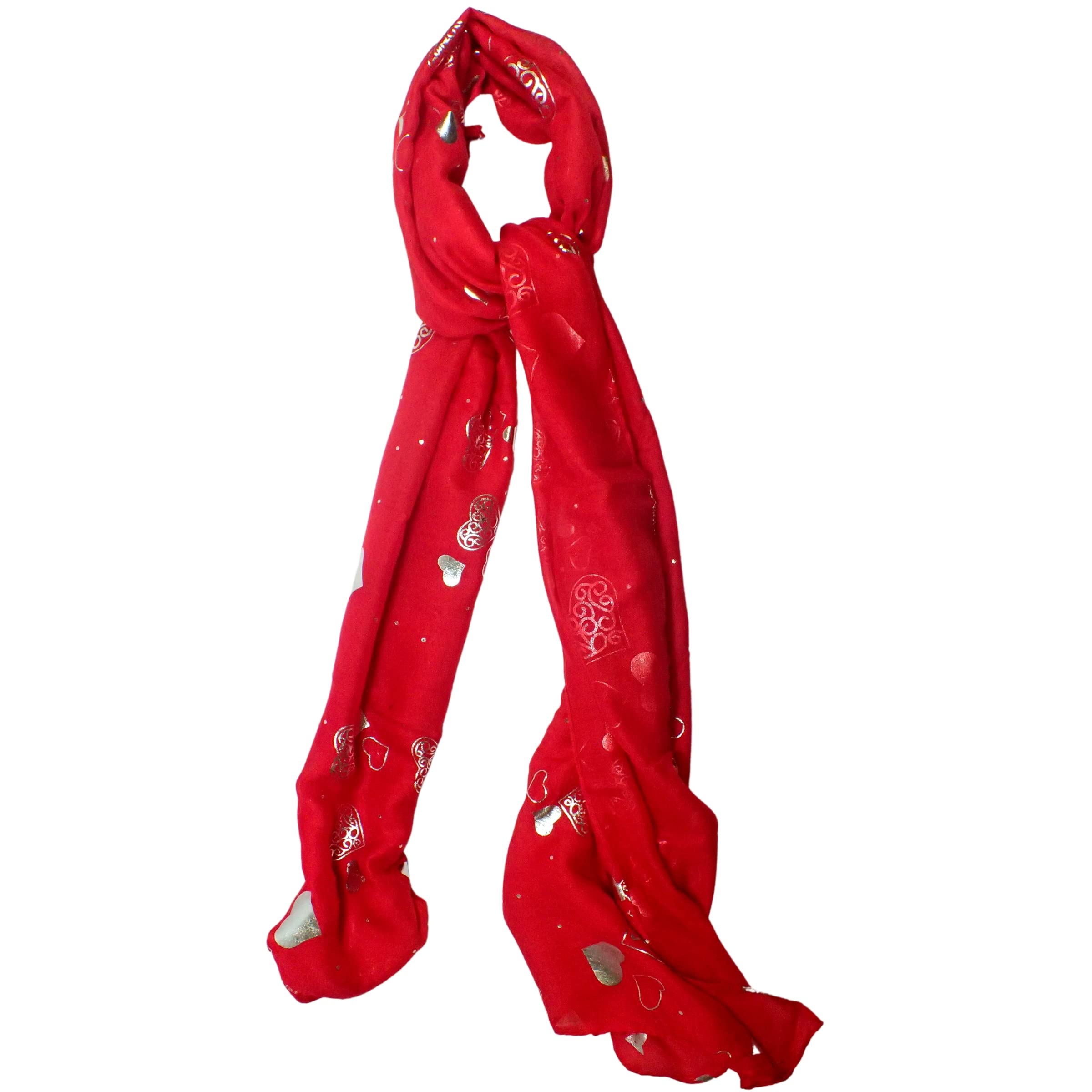 Topkids Accessories Scarfs for Women and Men, Ladies Scarf, Scarves for Women UK, Womens Scarf, Valentine's Day Scarf, Clothes for Women, Winter Scarf for Women scarfs for women (Red)