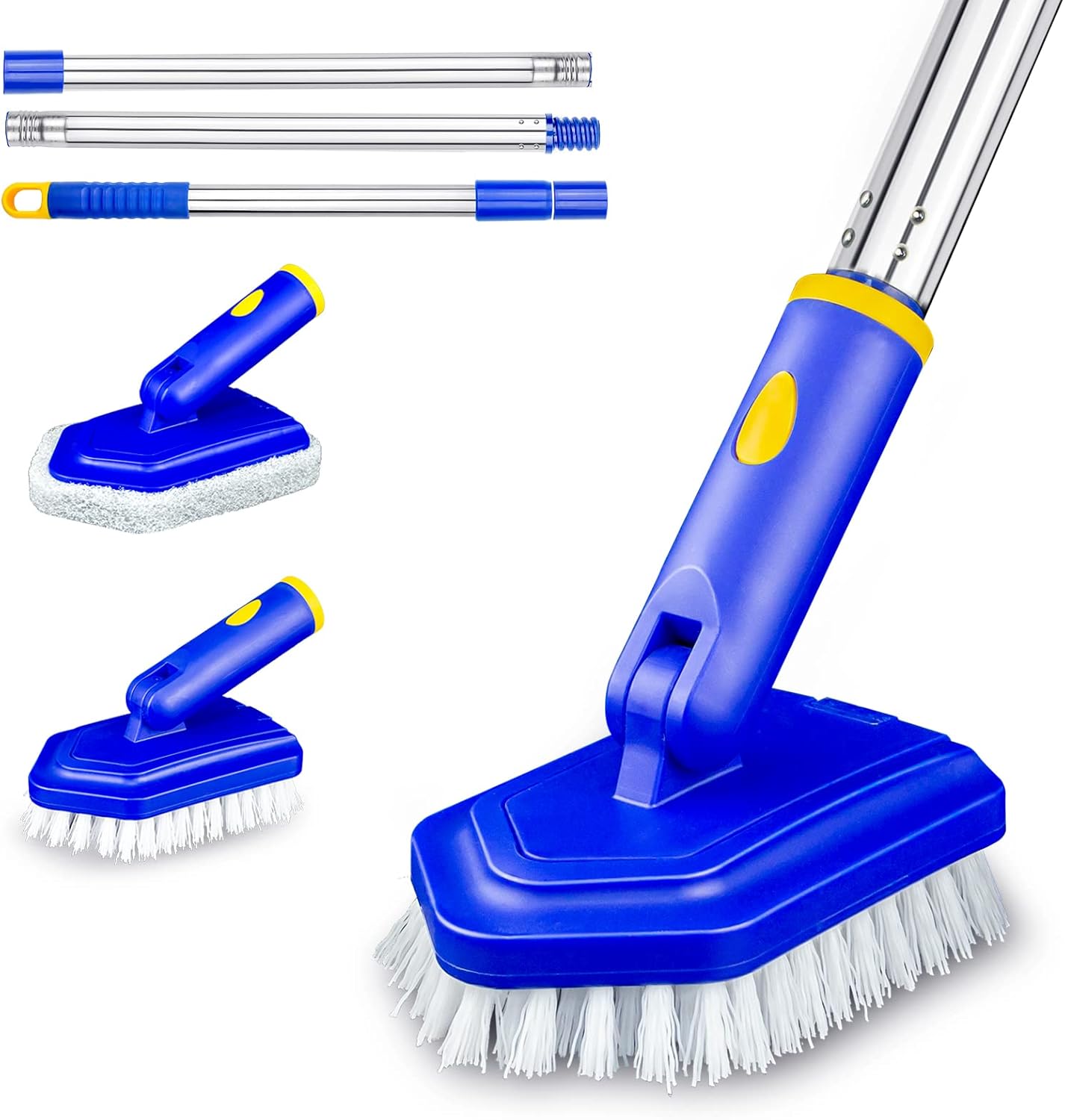 Amazon.com: ITTAR 2-in-1 Shower Scrubber, Tile Tub Scrubber Brush with ...