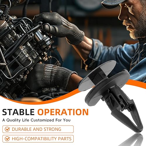 Miniatura 2 de 30 piezas de 17/64 pulgadas (0.256 in) con orificios para rejilla de parachoques, pasadores de retención de revestimiento de casa de ruedas, remache