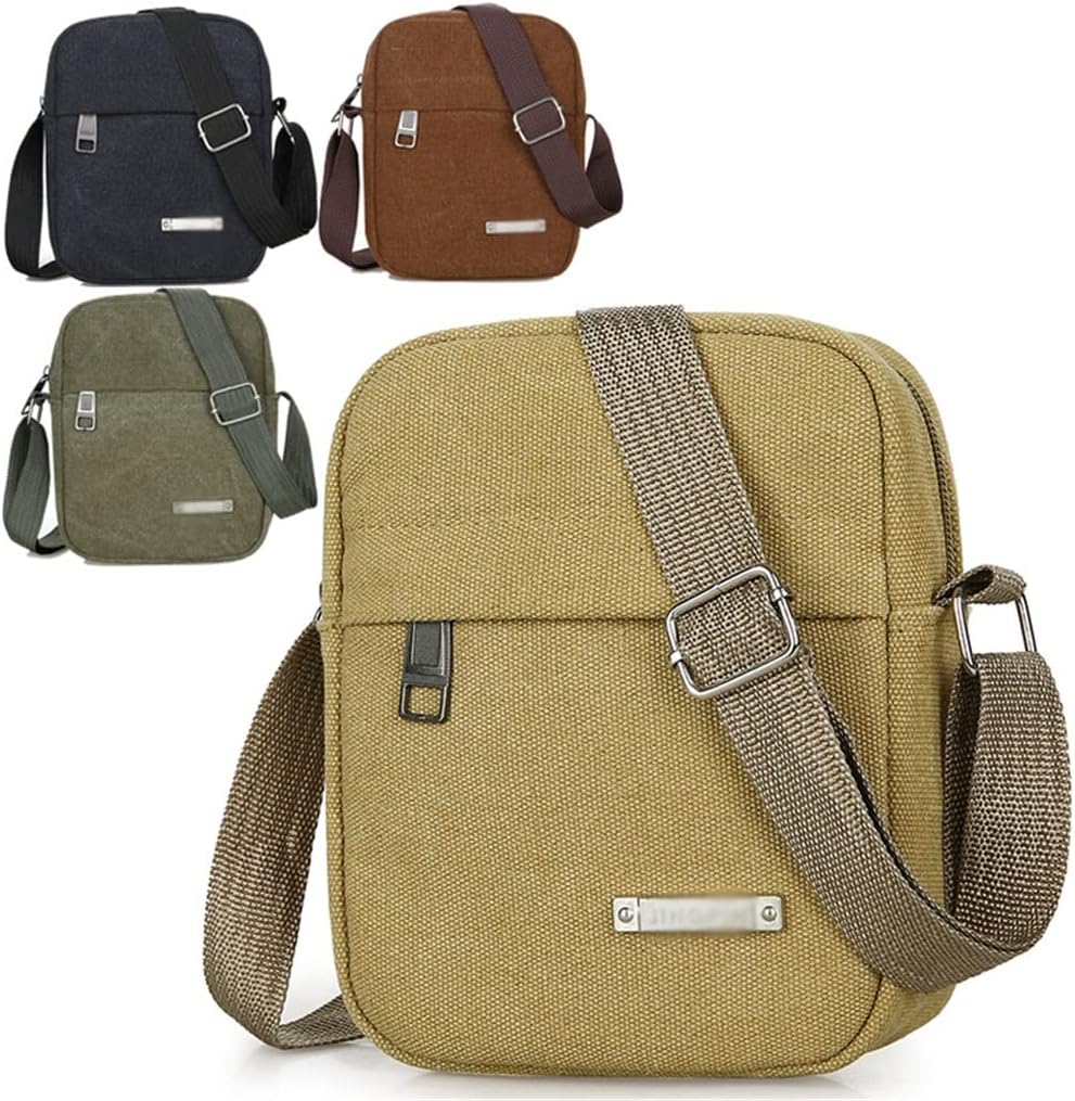 Men's Canvas Small Bag Casual Men Mini Handbags Male Cross Body Shoulder Messenger Bags For Men Purses And Handbags