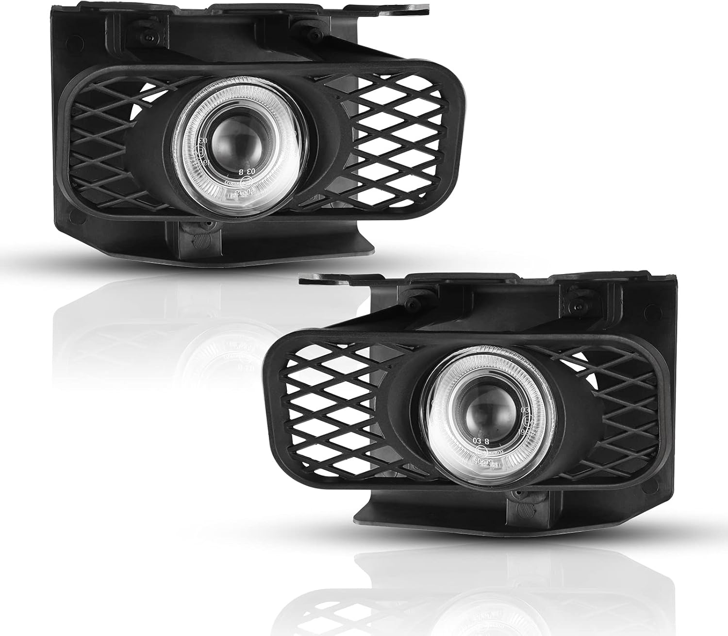 AUTOWIKI Fog Lights Lamp fit for Ford Expedition 1999-2002 compatible for F-150 Heritage 2004 for F-150 1999-2003 Driver Passenger Replacement Bulbs Wiring kit Switch included