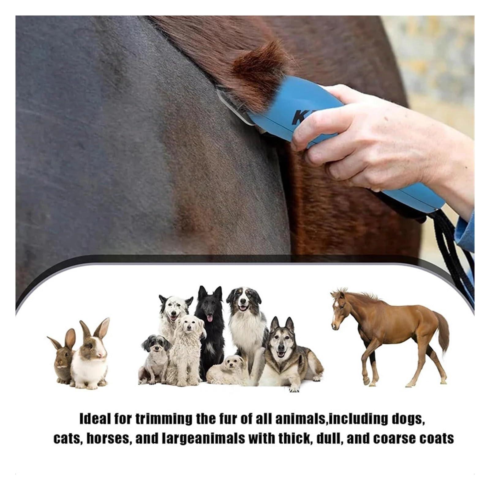 Cuchilla De Repuesto Desmontable For Cortapelos For Mascotas #10, Compatible Con Oster,A5, Compatible Con Wahl, Cortaúñas For Perros/animales De La Serie KM, 1,5mm, Fácil De Desmontar(2pcs)