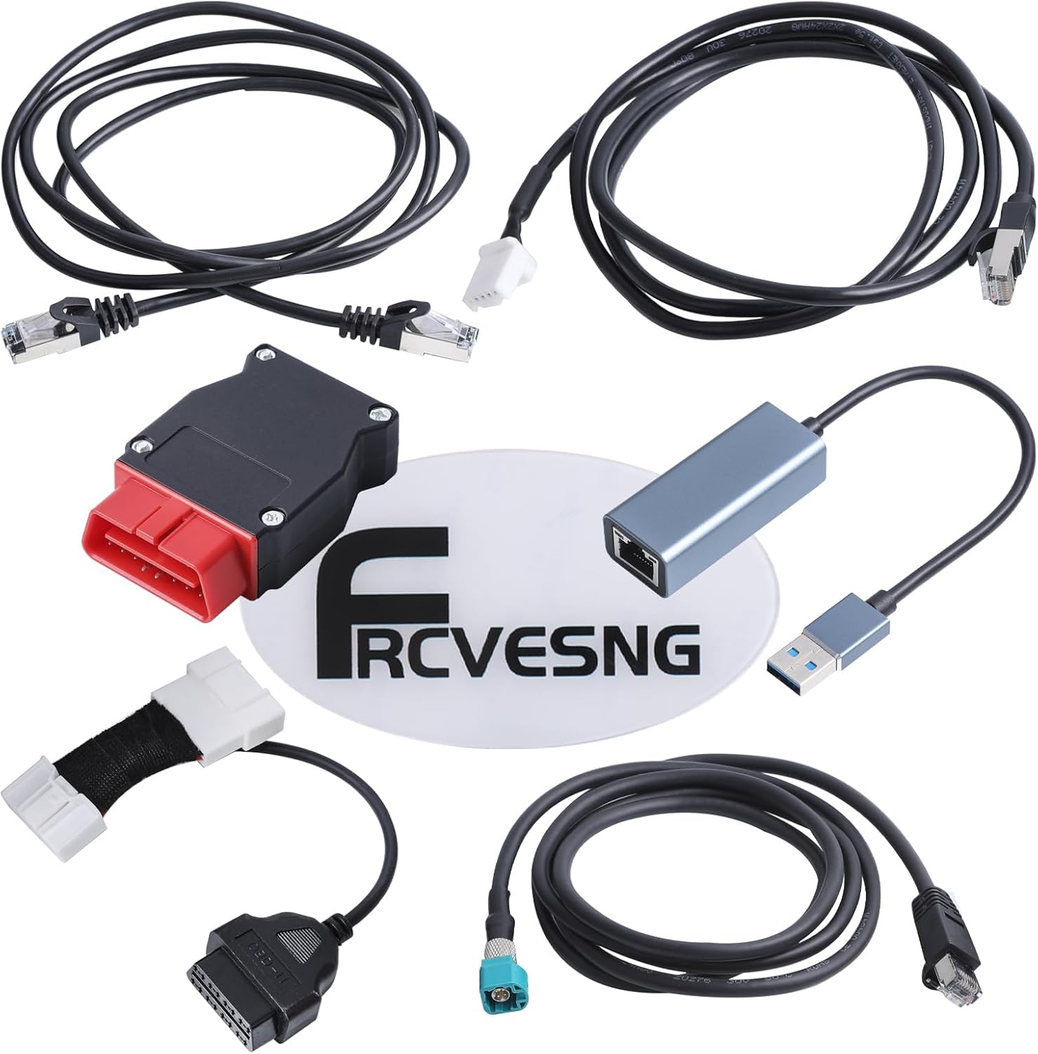 Diagnostic Service Cable Kit Compatible with Tesla Model 3/Y & Model S/X, OBD2 Diagnostic Cord OBD Repair Support Cable Replacement for 1137658-00-C,1013230-00-A,1930388-00-A