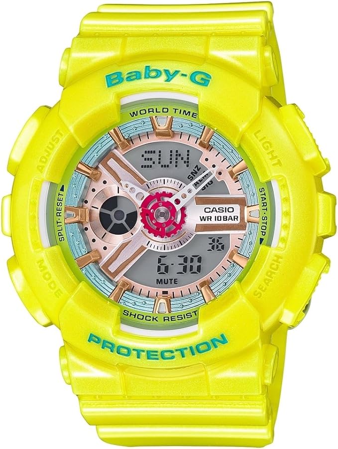 Casio women's Analogue/Digital Quartz Watch with Resin Strap BA110CA