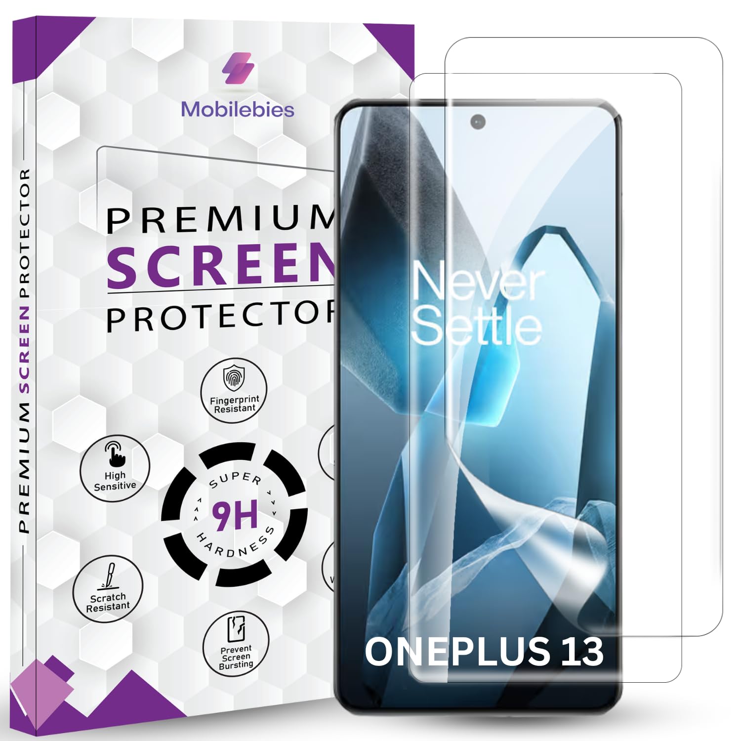 2 Pack Unbreakable Membrane Screen Protector Guard Compatible For Oneplus 13, 6.82 Inch | Hydrogel Membrane Ultra Smooth Touch, fingerprint working with installation kit and guide-image-31