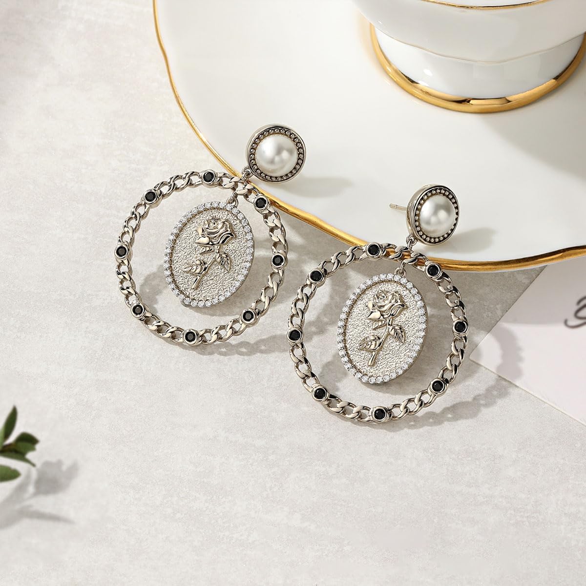 NONNYL Gifts for Wife Jewelry - Pearl Jewelry Earrings for Women, Birthday Jewelry for Girlfriend, Valentine's Day for Wife, Mother's Day for Mom Grandma N8025