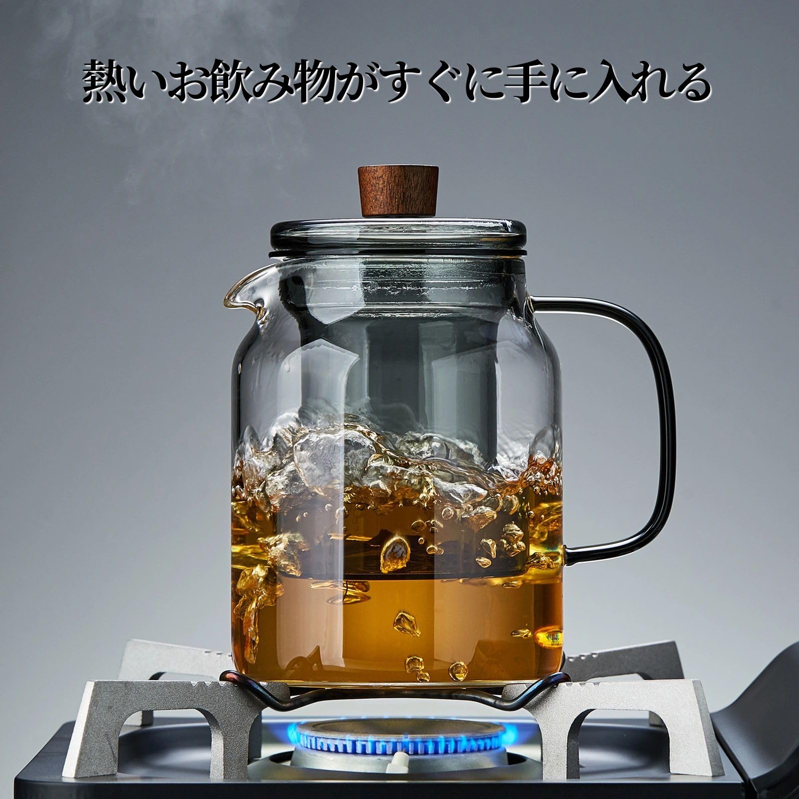 Amazon | Unbreakable ティーポット ガラス 耐熱 急須 大きい 1000ml