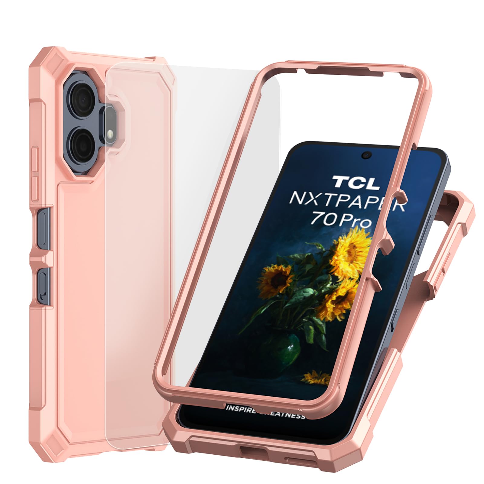 Funda TCL NxtPaper 5G resistente doble capa y parachoques de TPU 8