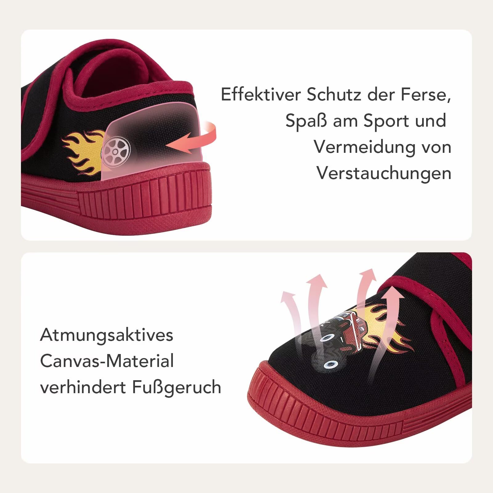 EUXTERPA Hausschuhe Kinder Jungen Mädchen Kleinkind Hausschuhe Unisex Barfuß leichte Hausschuhe Kindergarten Indoor-Anti-Rutsch