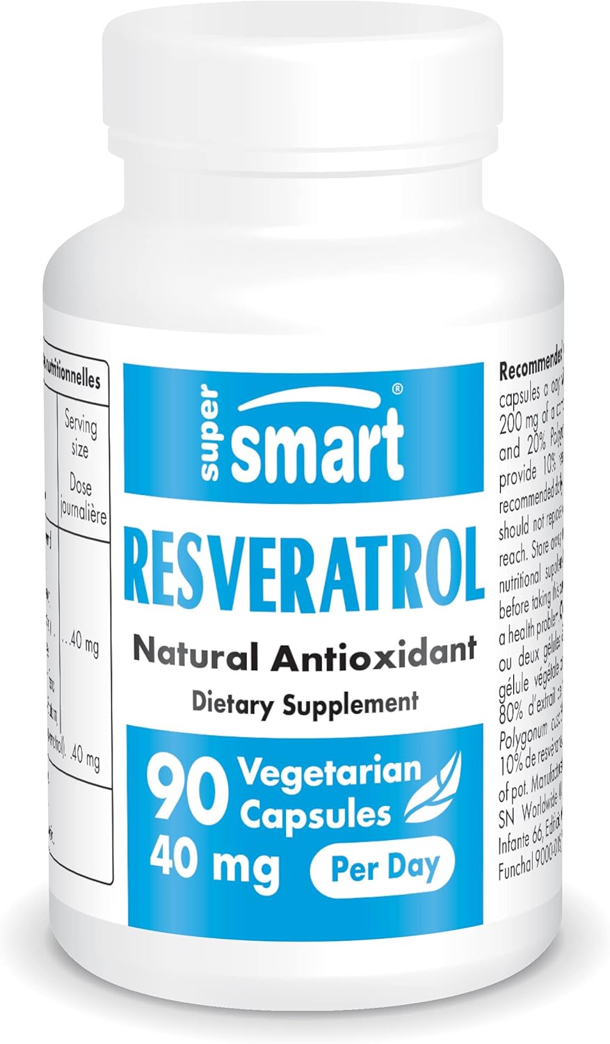 Supersmart Resveratrol 40 mg Per Day Organic Red Nepal Ubuy
