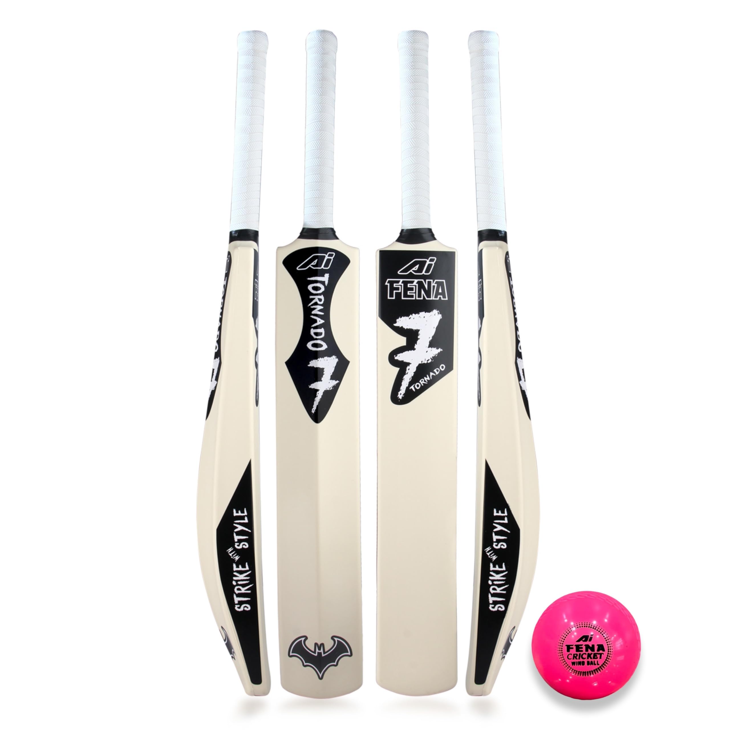 Fena Torando Heavy Duty Cricket Plastic Bat Full Size (34” X 4.5”inches) Premium Bat with Rubber Wined Ball Pack of 1 Free for All Age Groups – Kids/Boys/Girls/Adults (B0CX9121Y7) Amazon Price History, Amazon Price Tracker