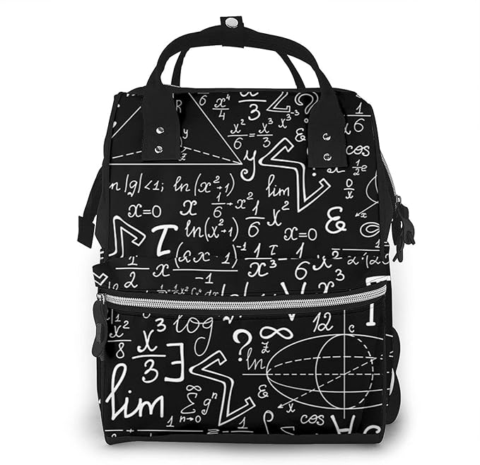 Risating Mumien-Rucksack – Mathematisches Symbol Baby Wickeltaschen