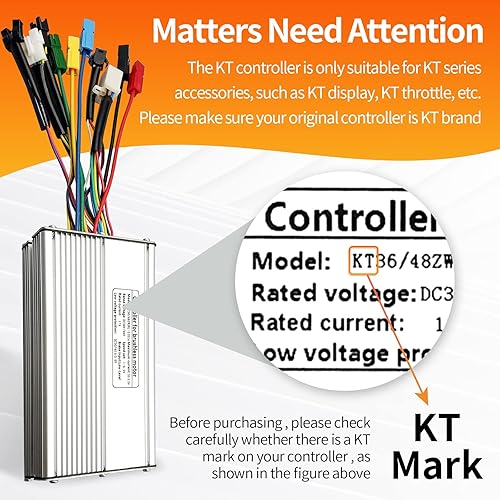 Miniatura 3 de HUDAMZKY KT 48V 52V 30A35A Ebike 1000W1500W Hub Motor 12 Mosfet Controlador sin escobillas para bicicleta eléctrica Kit de conversión de moto