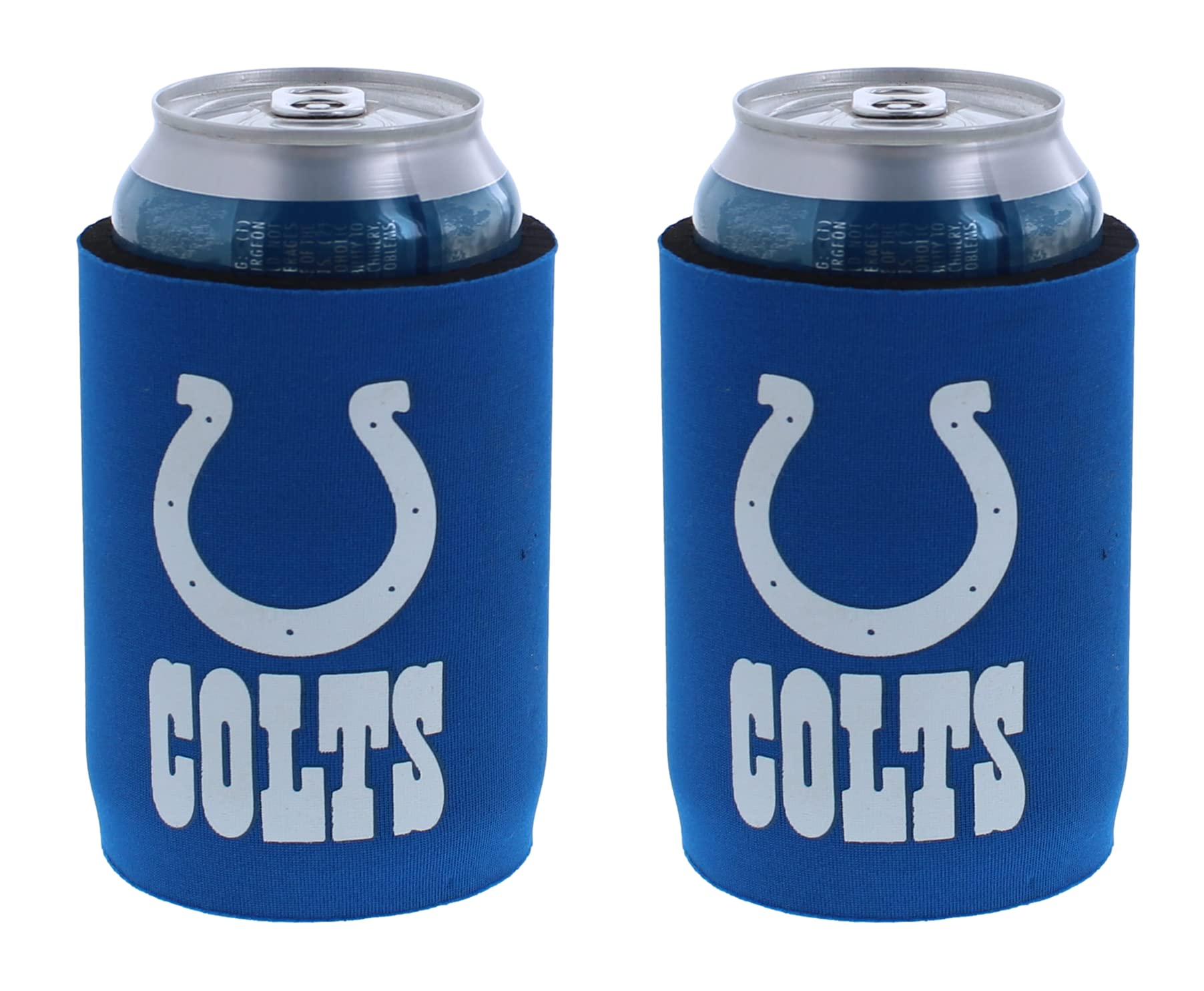 Football Can & Bottle Holder Insulator Beverage Huggie Cooler (Indianapolis (Colts) - Can Holder 2-Pack)