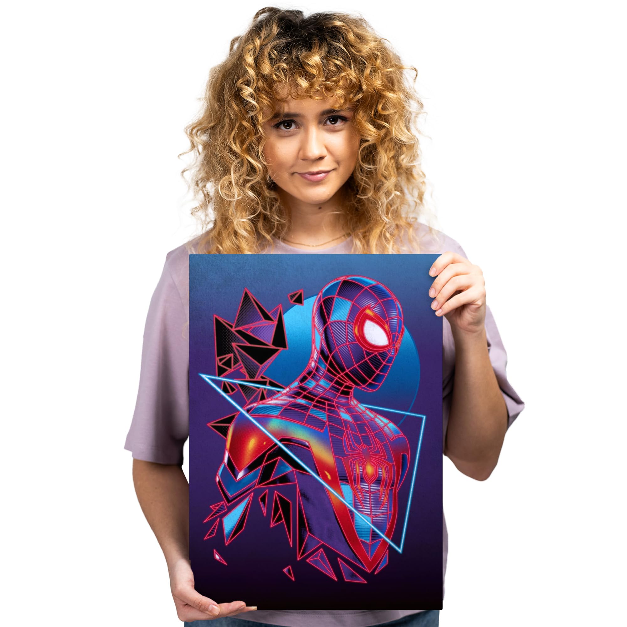 Displate Affiche Métallique Marvel Spider-Man 2 - Peter, Miles Et Venom - Poster Métal 32x45 Cm - Déco Murale Salon, Chambre - 8