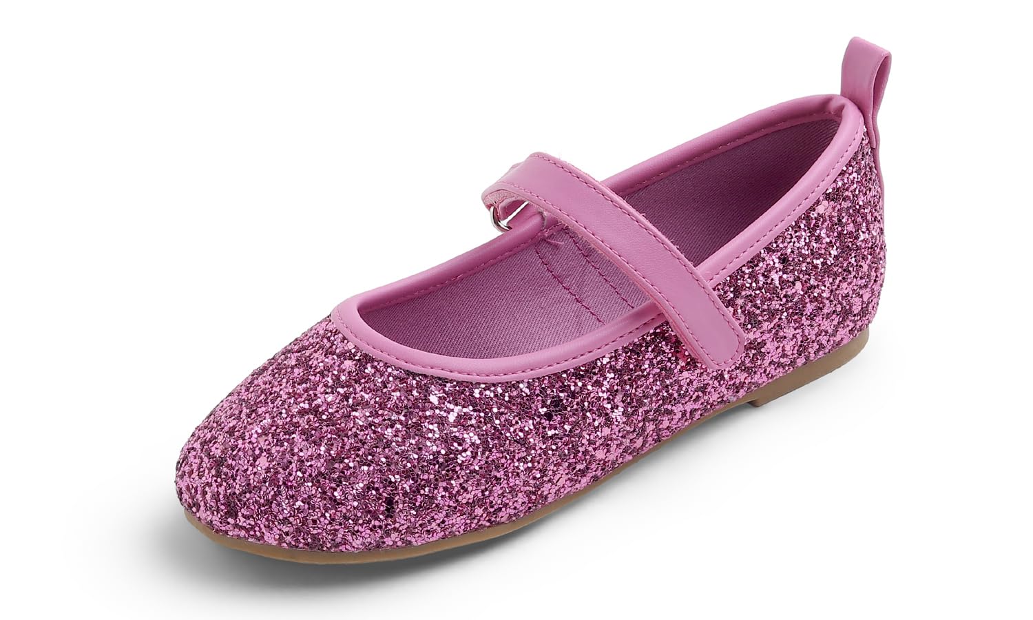 Feversole Girls Glitter Cute Dress, Mädchen süßes Kleid Mary Jane Schuhe weiche Party Urlaub Ballerinas