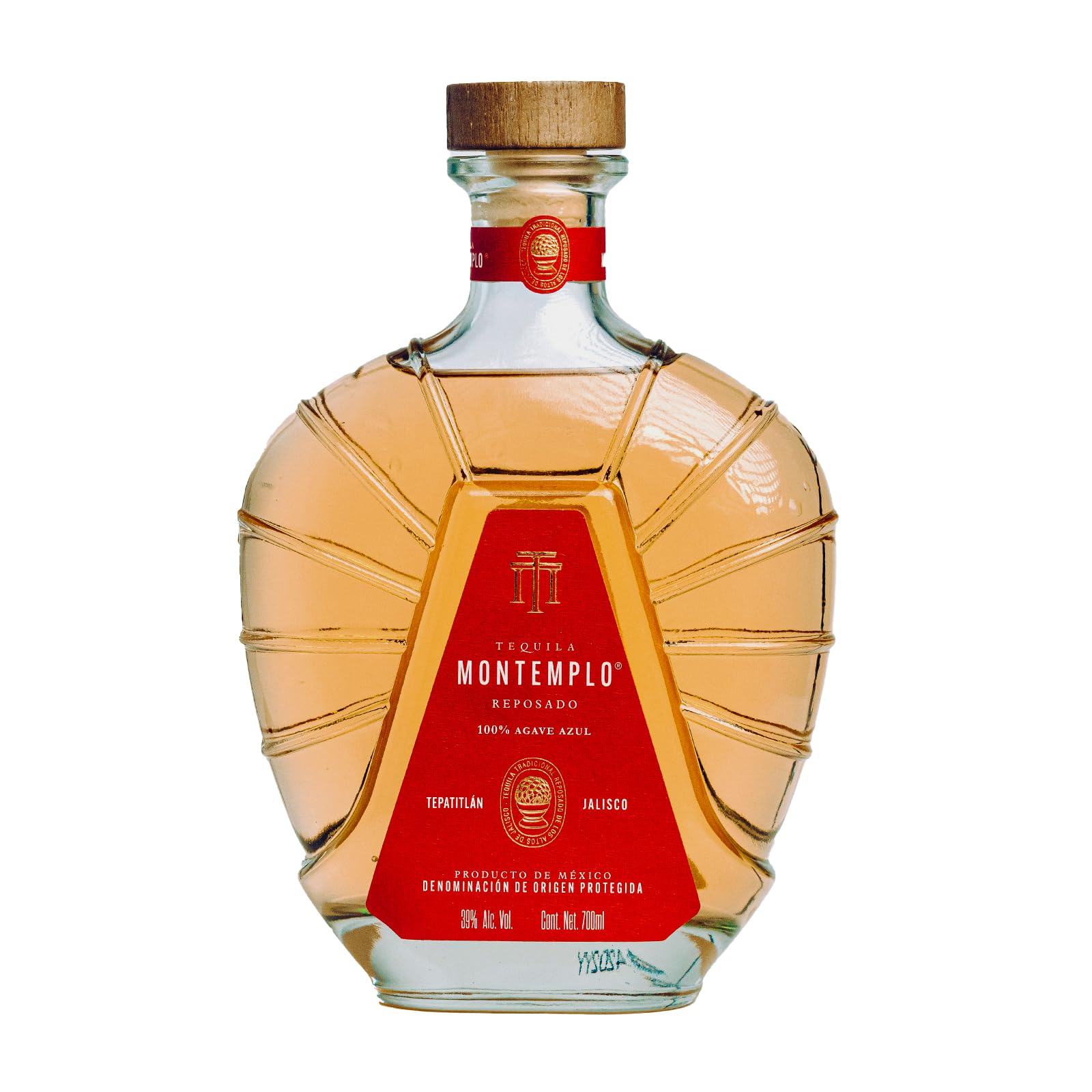 Tequila Montemplo Reposado, 100% Agave Azul, 39% Vol, 70cl.