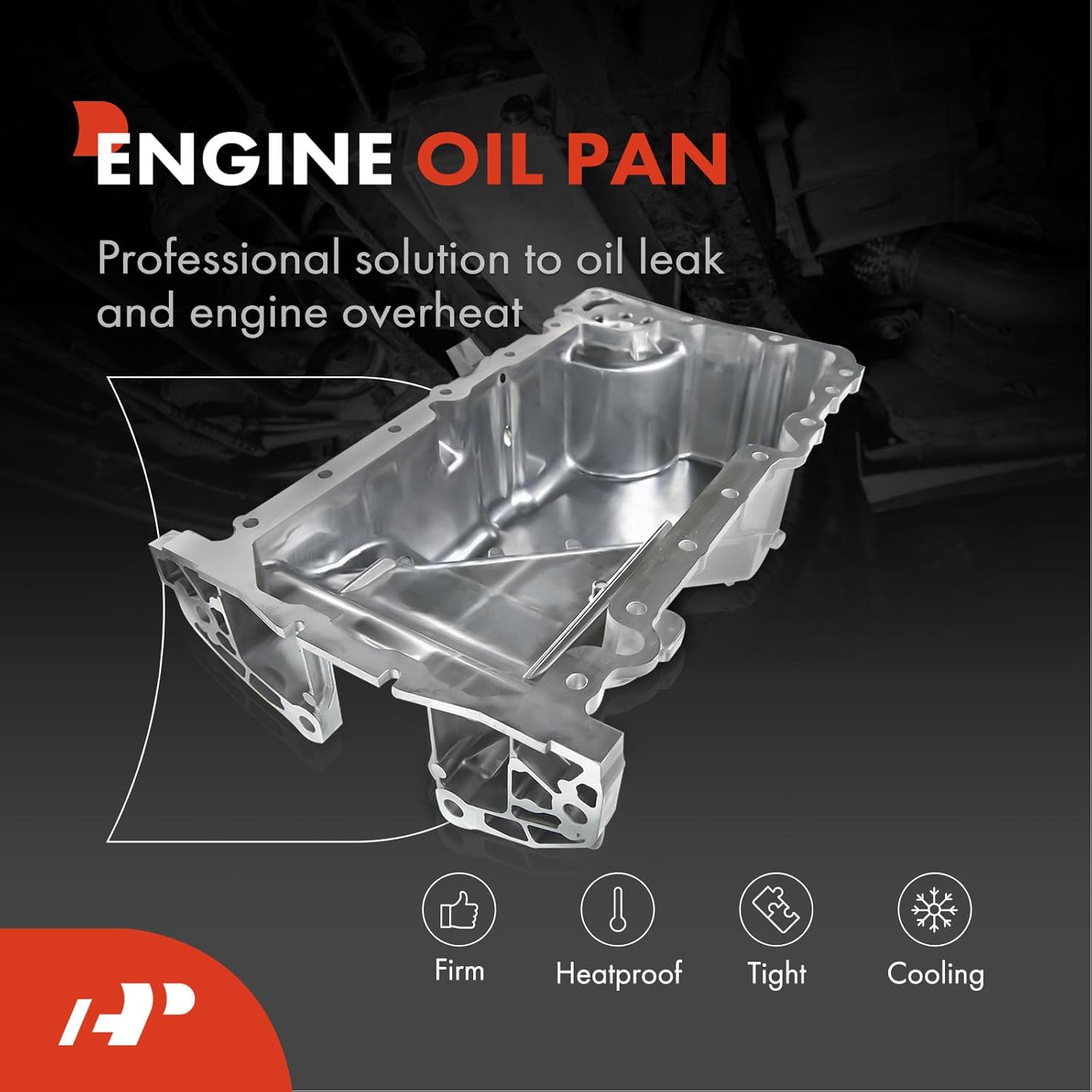 A-Premium Engine Oil Pan Sump with Drain Plug Compatible with Dodge Grand Caravan 2008-2010, Journey 2009-2010, Avenger 2008-2010 & Chrysler Town & Country 2008-2010, Sebring 2008-2010, 3.5L 4.0L