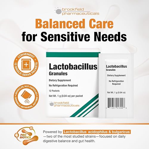 Miniatura 2 de Probióticos Lactobacillus para mujeres y hombres, 12 paquetes con probióticos Lactobacillus Acidophilus y Bulgaricus, suplementos dietéticos