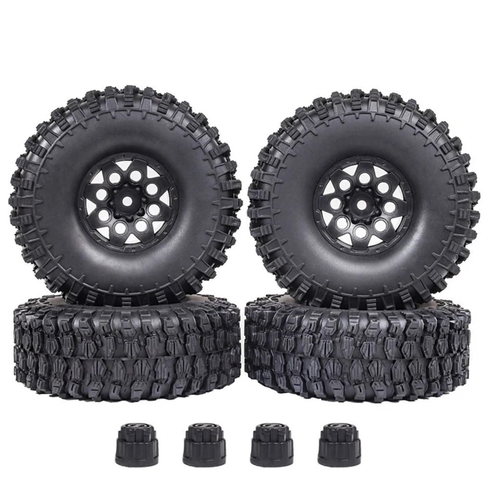 Neumáticos RC para Traxxas TRX-4 para D90 para Axial SCX10 II para Redcat 120Mm 1,9 Juego De Neumáticos Llanta Beadlock para Coche Trepador Control Remoto 1/10