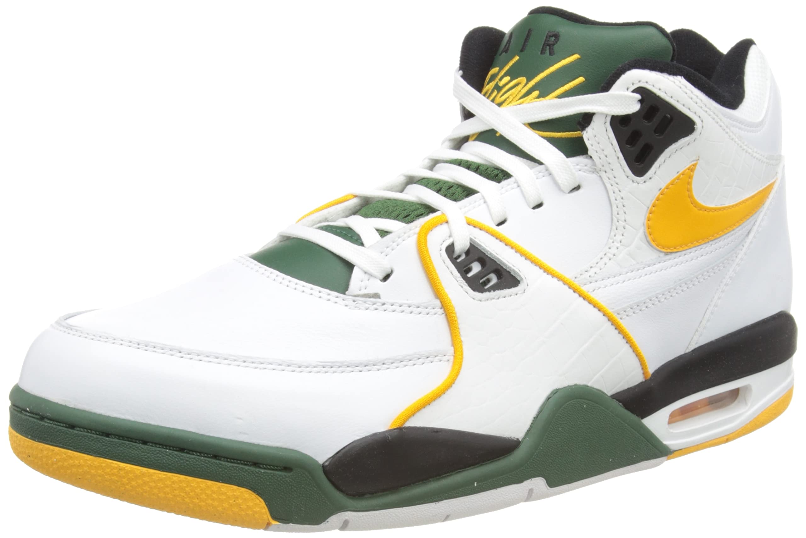 Nike CN0050-​100 Nike Air Flight 89 Uomo, White/​del sol-​Fir-​Black EU 39