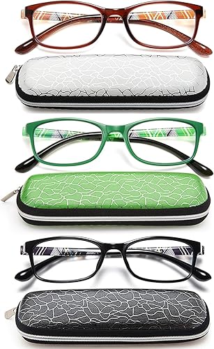 EYEURL Lectores de bloqueo de luz azul para mujer, 2 pares de anteojos de lectura para computadora para mujer + 1.75 elegantes marcos rectangulares