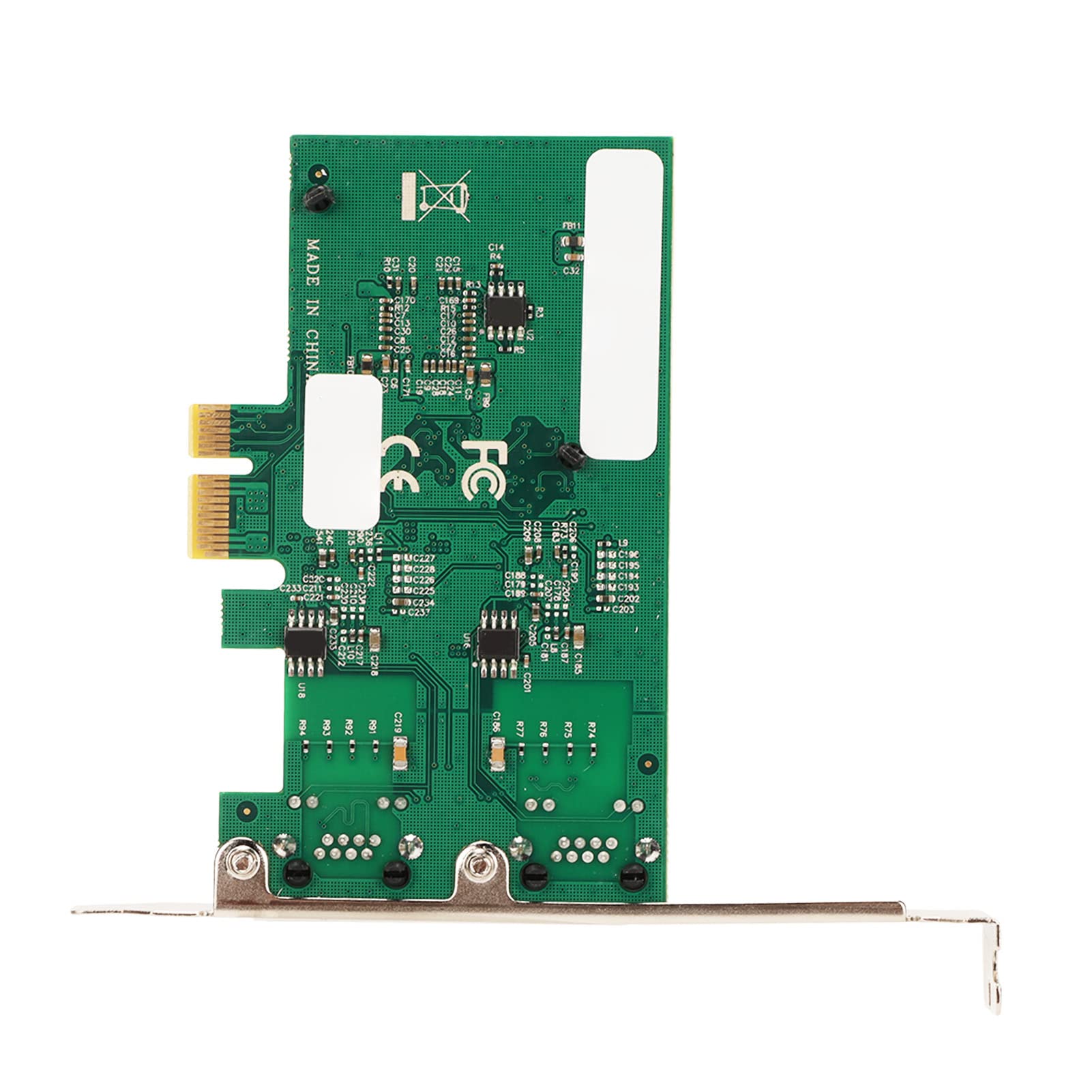 Zunate Scheda di Rete PCIE X1, Cavo in Rame a Doppia Porta 2,5 G RJ45 Scheda LAN Ethernet Scheda di Rete Controller Adattatore, Chipset Realtek RTL8125B