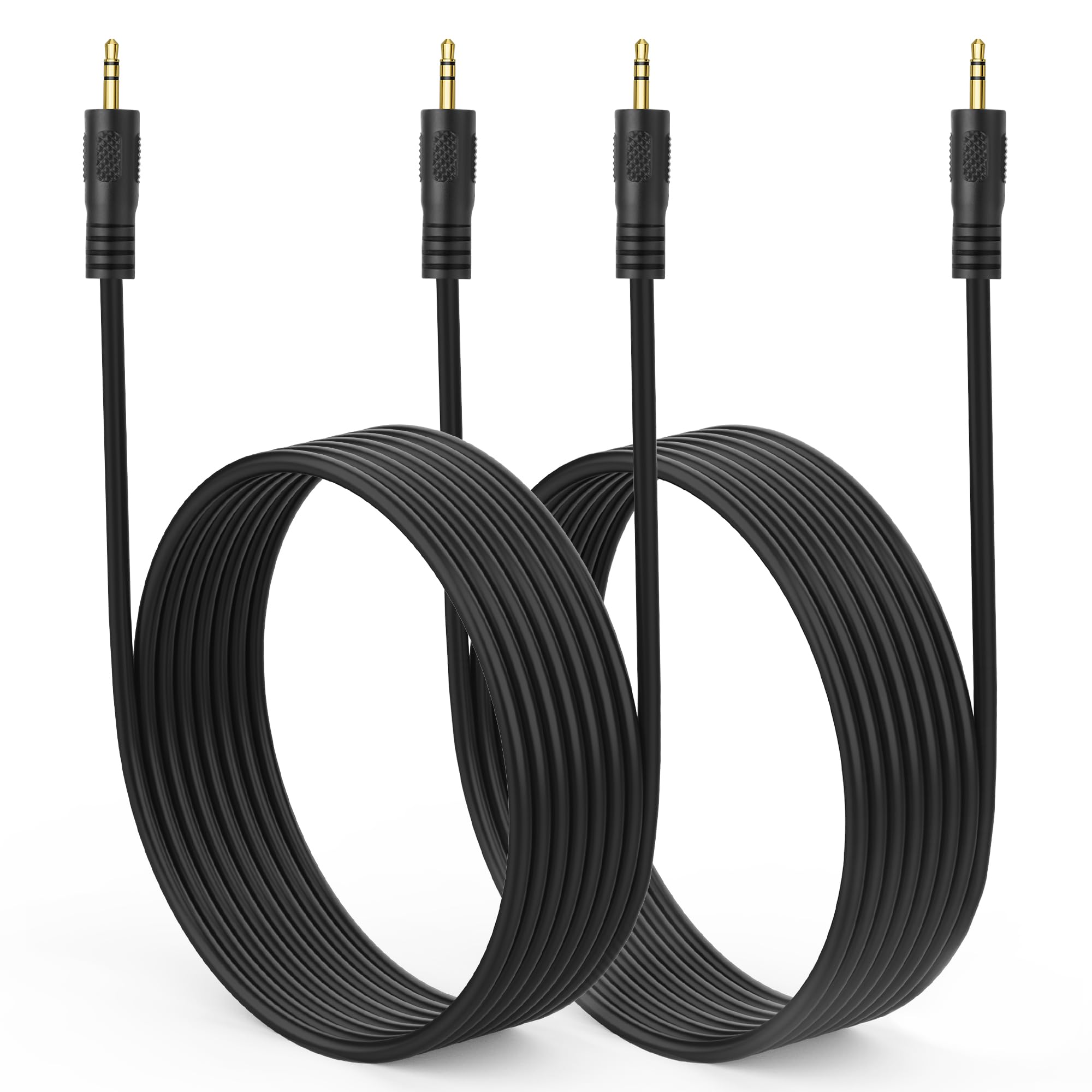 Cable TRS de 2.5 mm estéreo con transmisión sin pérdida y conectores macho para cámaras 8