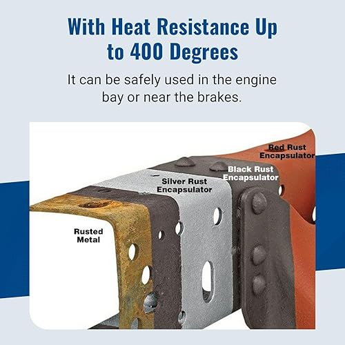 Miniatura 3 de Eastwood Aerosol encapsulador de óxido, secado rápido, con resistencia a los rayos UV y al calor hasta 400 grados Fahrenheit, 15 onzas, negro,