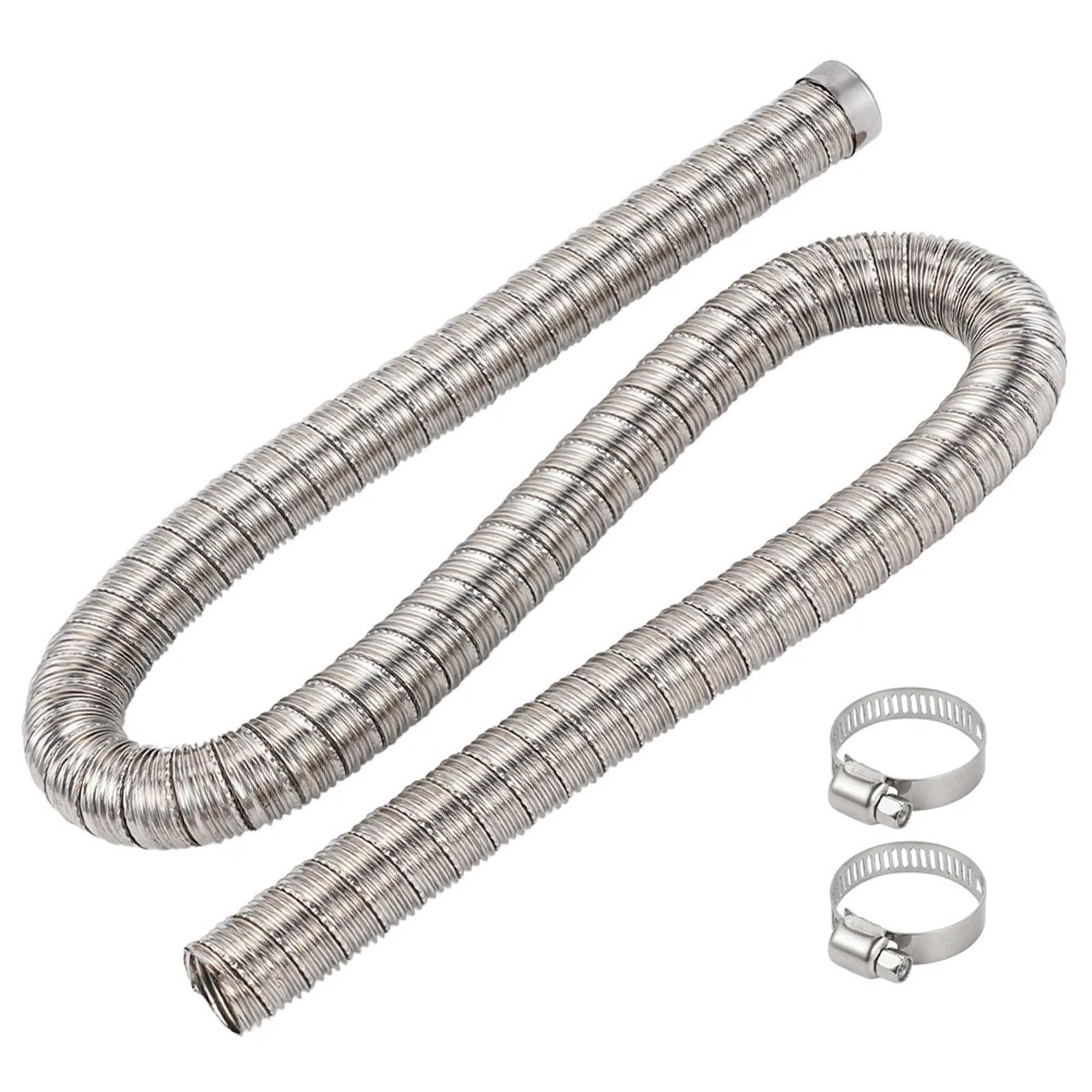 rura wydechowa stalowy wąż Do części grzejnika Eberspacher Webasto | Rura wydechowa ze stali nierdzewnej 24 mm nagrzewnicy postojowej 0,6/1/1,2/2 m(200cm)