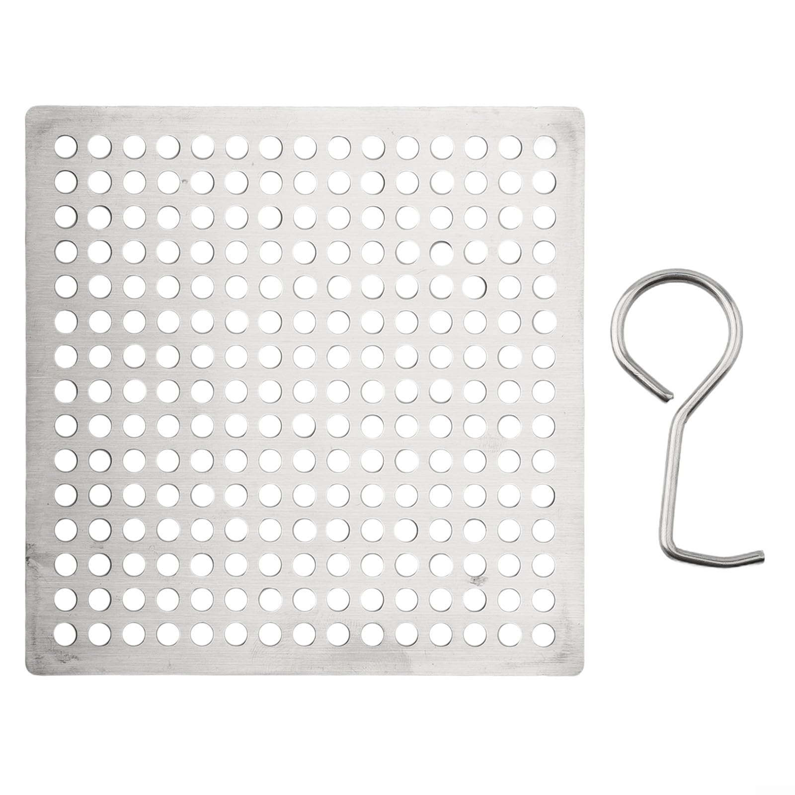 Couvercle de vidange de douche carré élégant en acier inoxydable de 9,8 cm, filtre et filtre réglable de 7 à 15 cm, empêche les obstructions, installation facile, durable et résistant à la rouille
