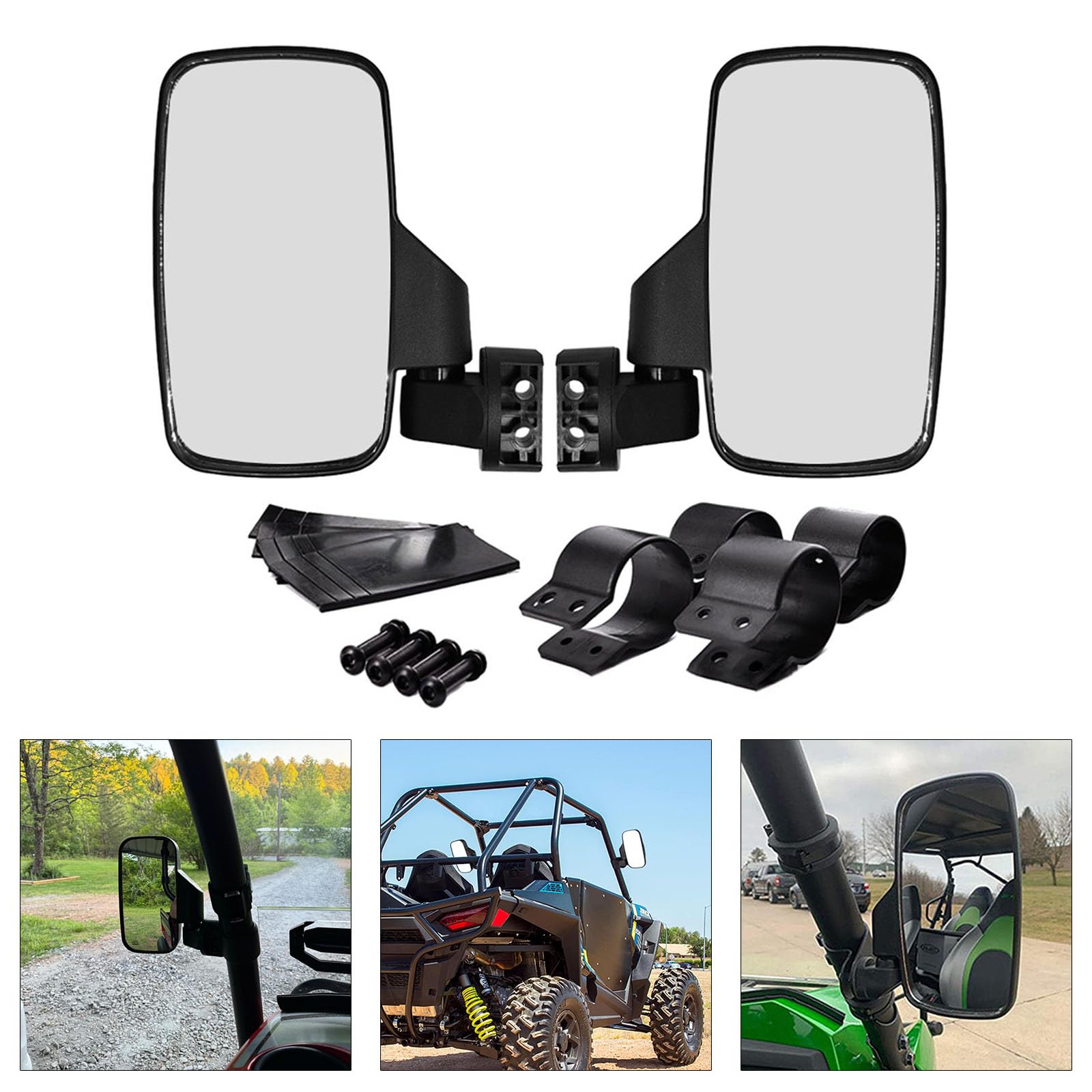 Vetro Laterale per Auto, Facile Installazione, Vetro Laterale Resistente, Ampi Angoli Visione, Accessori per Veicoli Regolabili