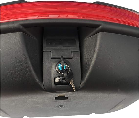 Universal Motorcycle Trunk Motorcycle Tour Tail Box Tour Pack Tail Box Luggage for Harley Road Glide Honda Yamaha Cruiser,50cm x 38cm x 28cm