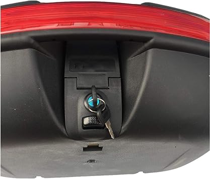 Universal Motorcycle Trunk Motorcycle Tour Tail Box Tour Pack Tail Box Luggage for Harley Road Glide Honda Yamaha Cruiser,50cm x 38cm x 28cm