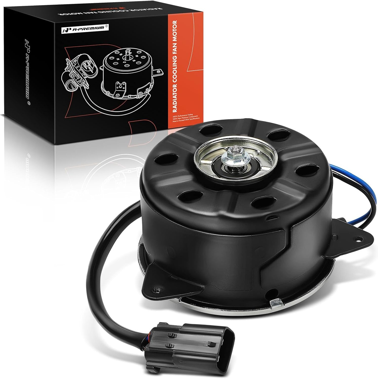 A-Premium Radiator Fan Motor Compatible with Honda Odyssey 2011-2023 & Acura MDX 2007-2013, 3.5L 3.7L