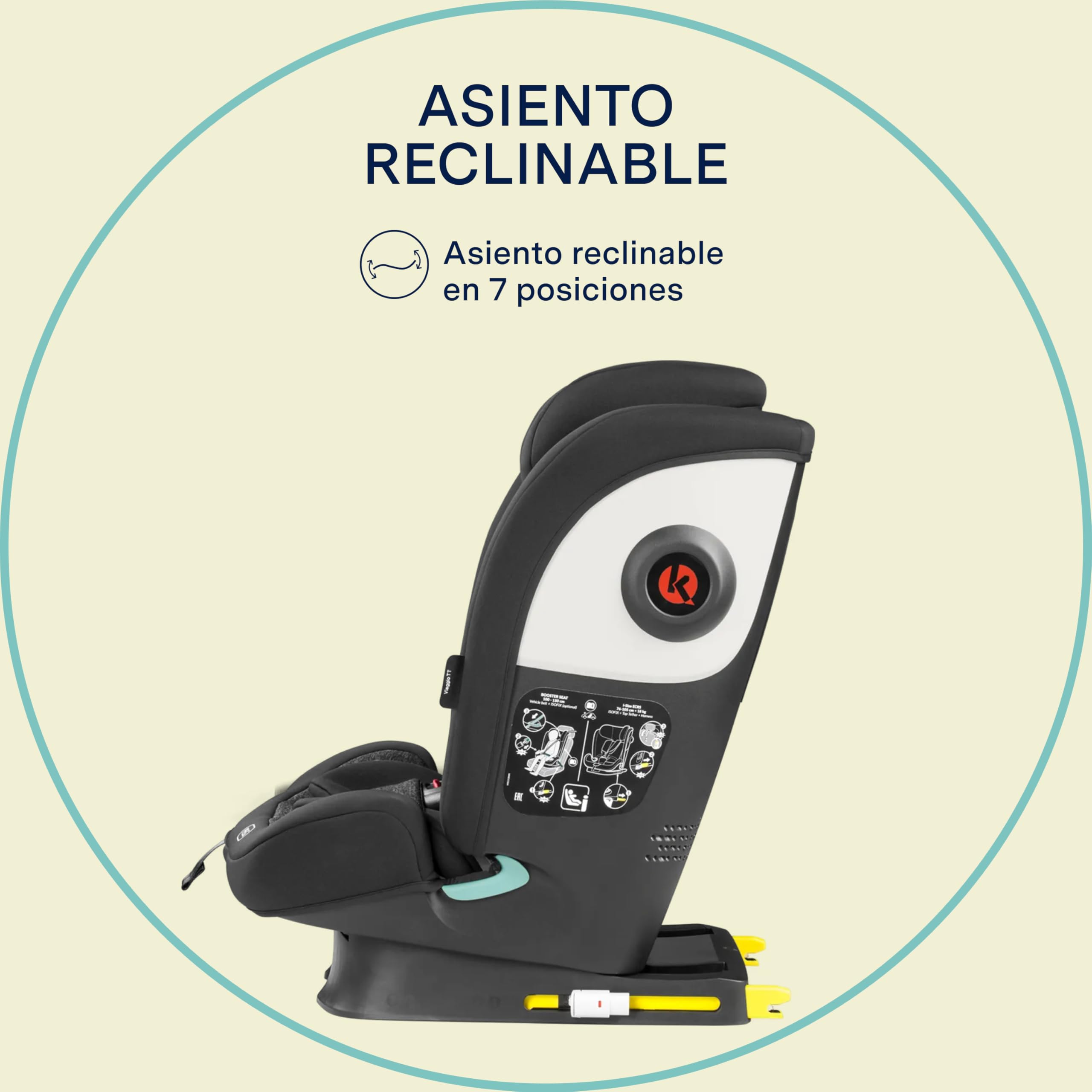 PEG Viaggio TT Silla de Coche Evolutiva i‑Size con ISOFIX, 76–150 cm, 15 meses–12 años, 9–36 kg, Respaldo Reclinable, Reposacabezas Regulable, Protecciones Laterales, Planet