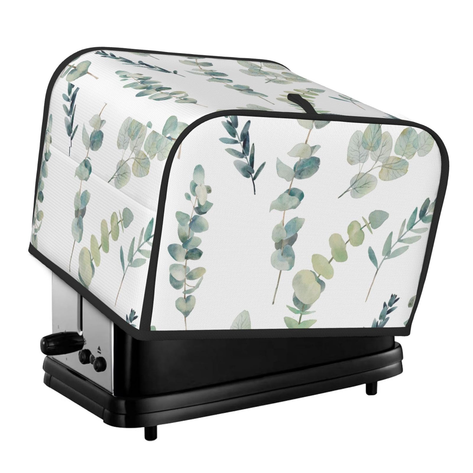 Eucalyptus Leaves Print 4 Slice Toaster Cover Toasters Dustproof Heat Resistant Kitchen Appliance Protector