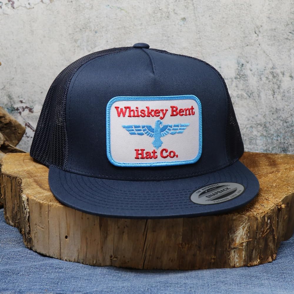 WHISKEY BENT HAT CO. Phoenix Adjustable Snapback Hat (Navy) - Image 2